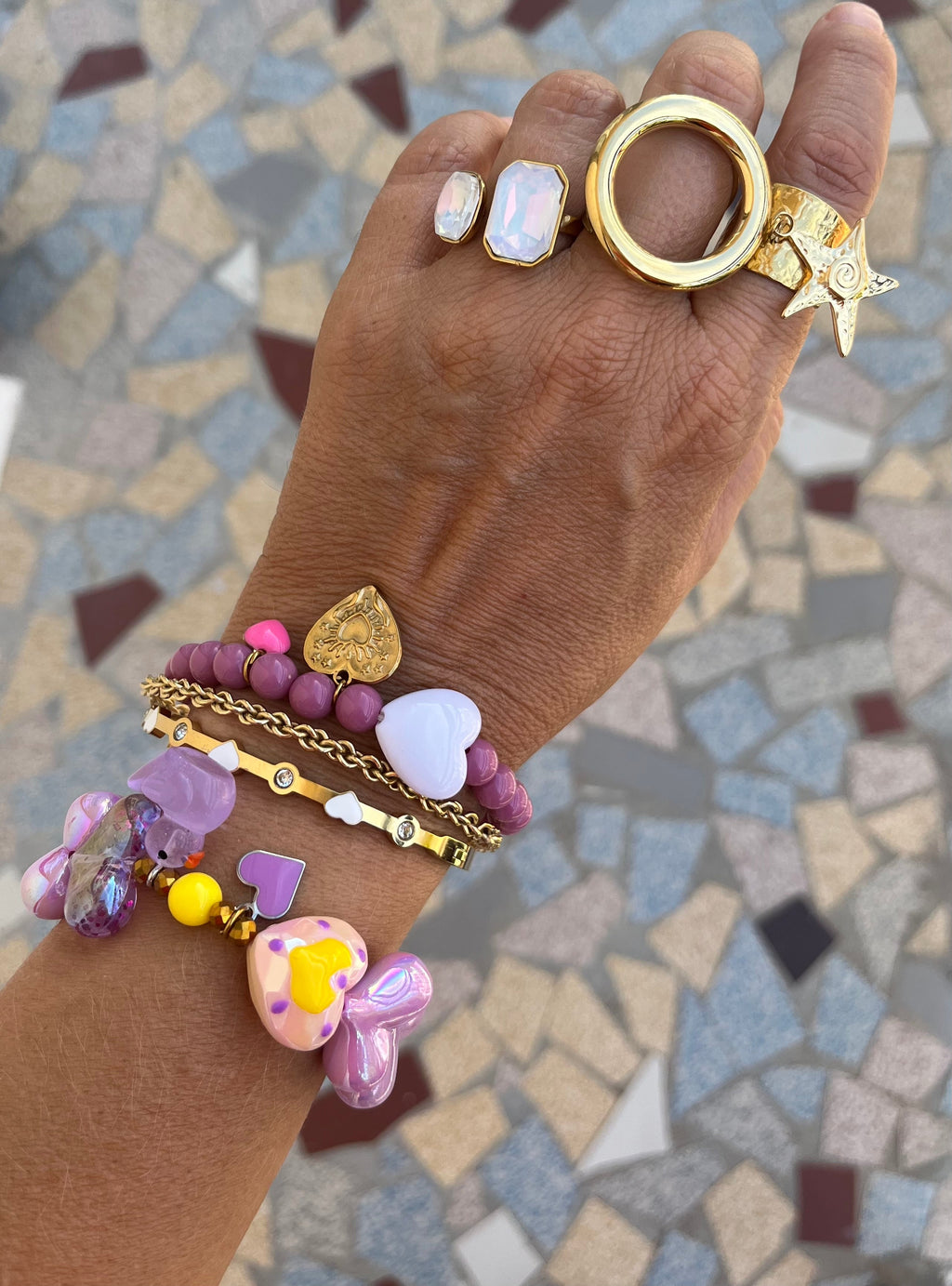 Bracelet LILA DUCK Heart