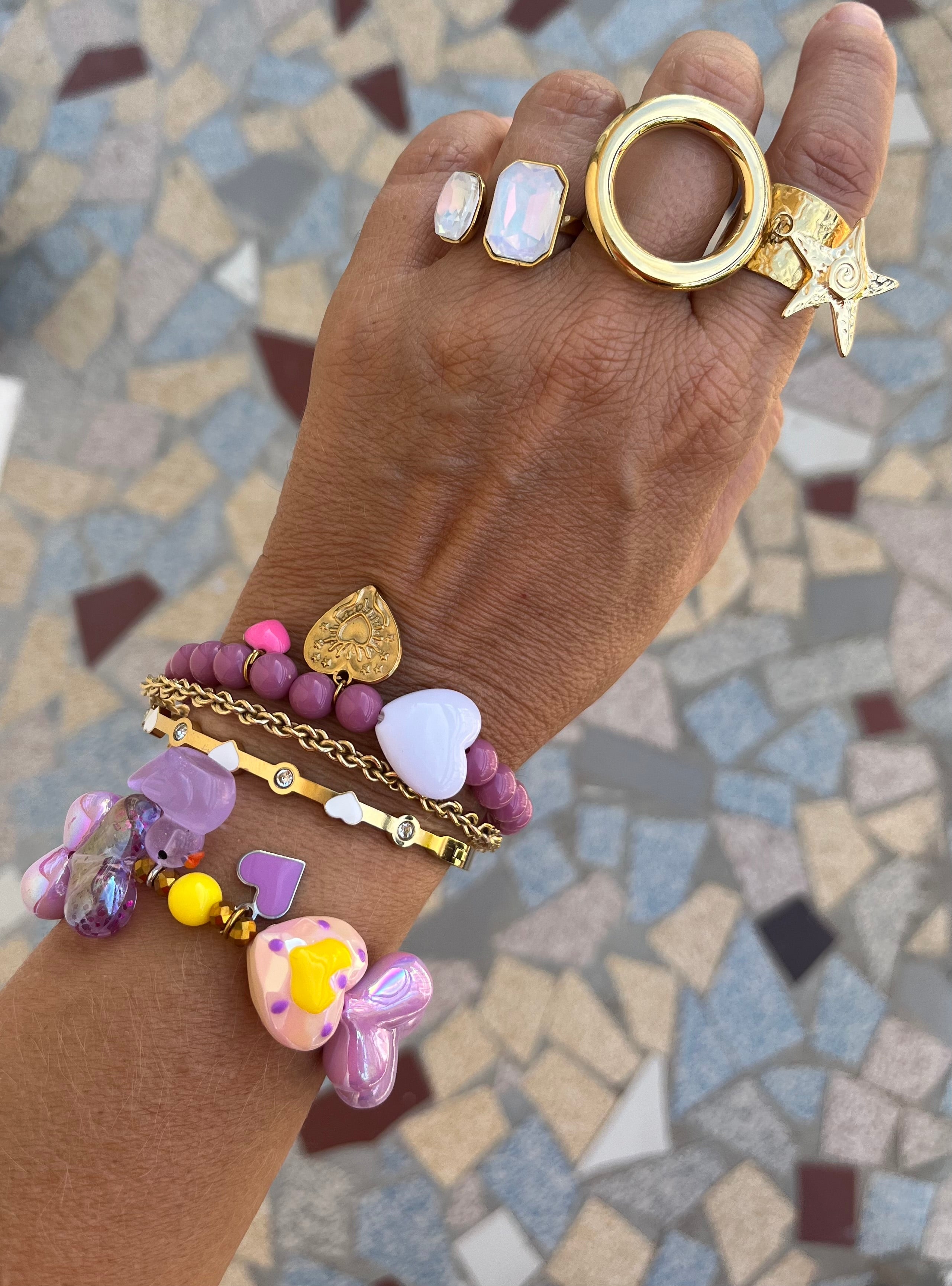 Bracelet LILA DUCK Heart