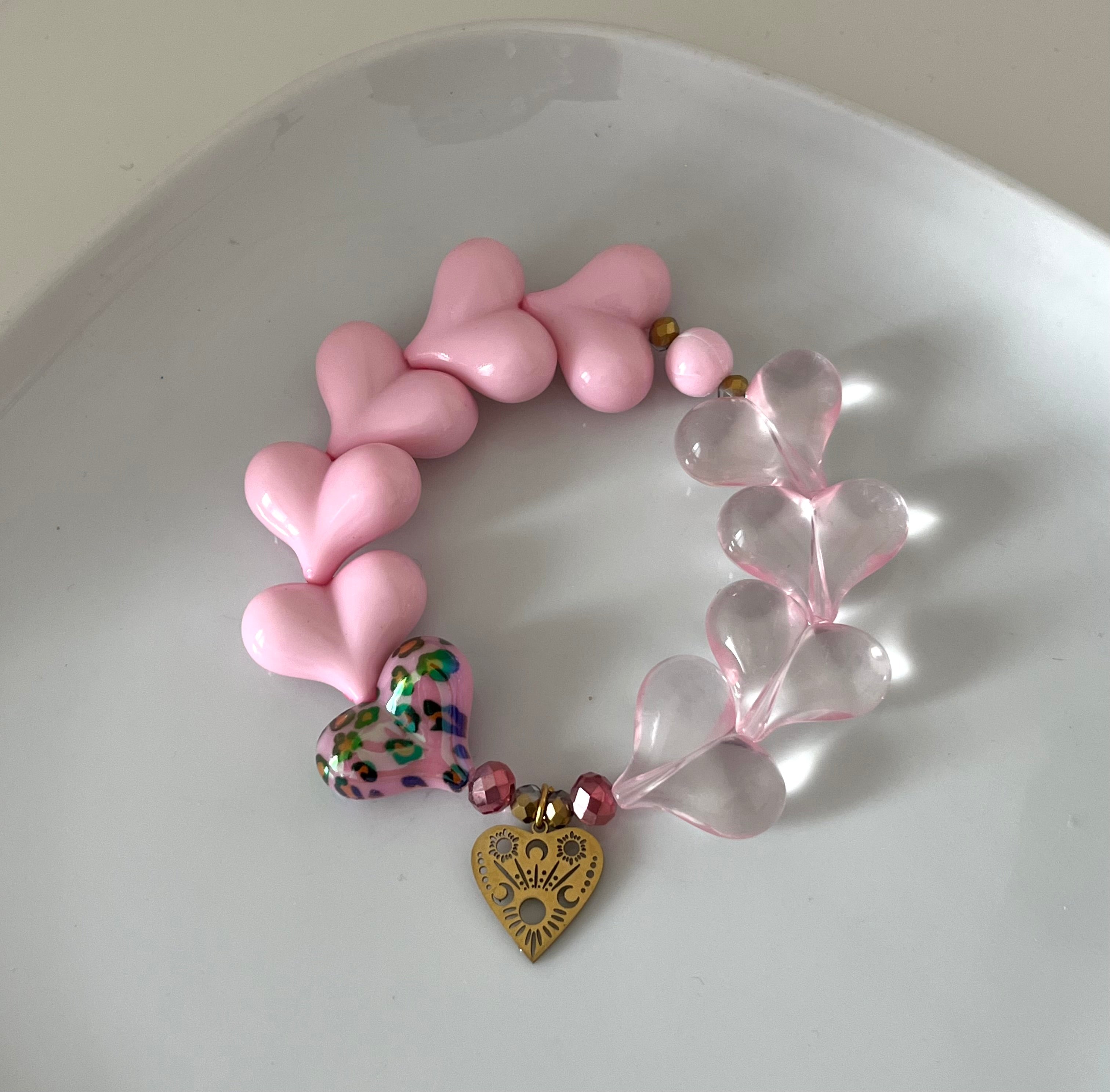 Bracelet Ponky rose pale