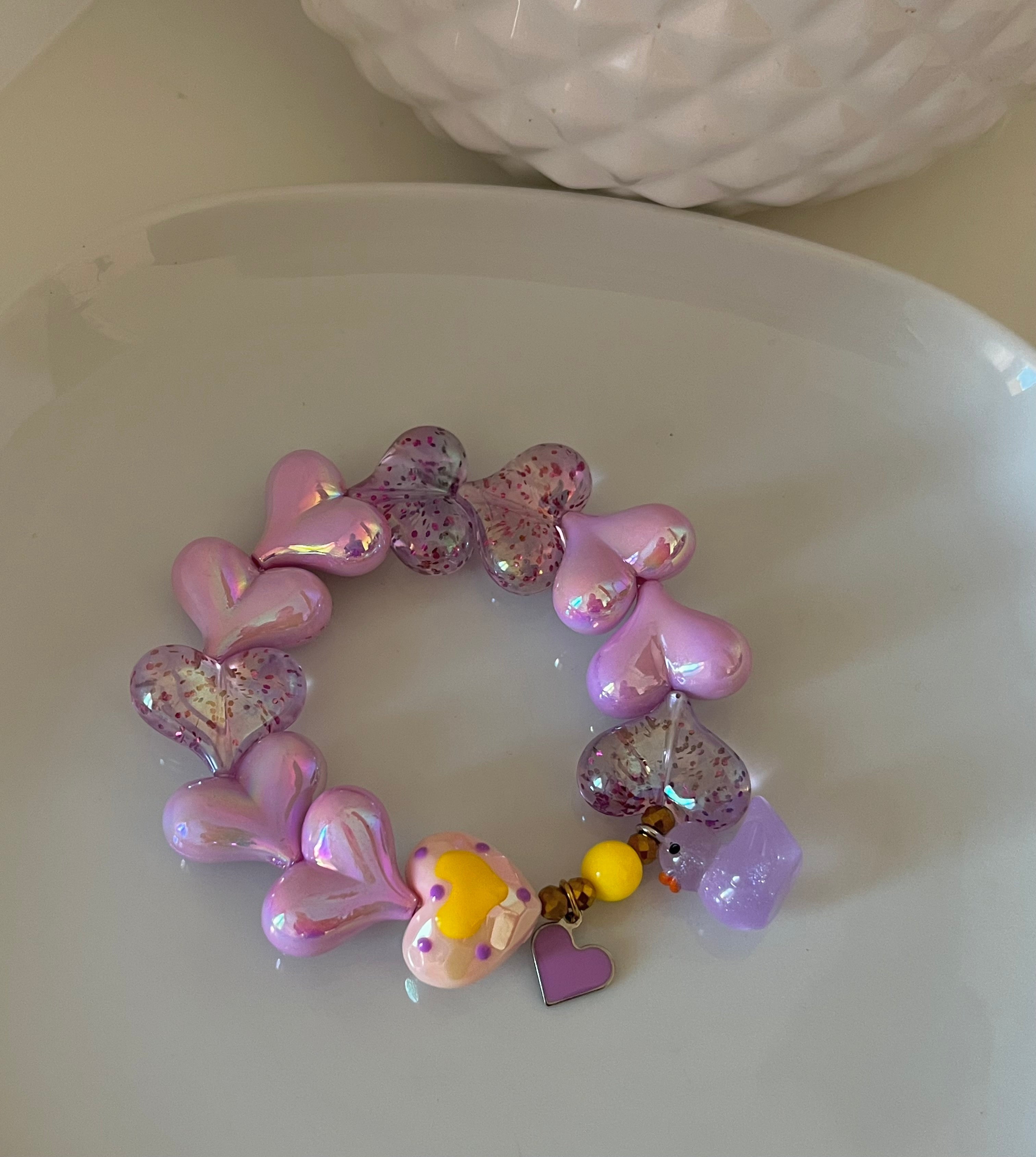 Bracelet LILA DUCK Heart