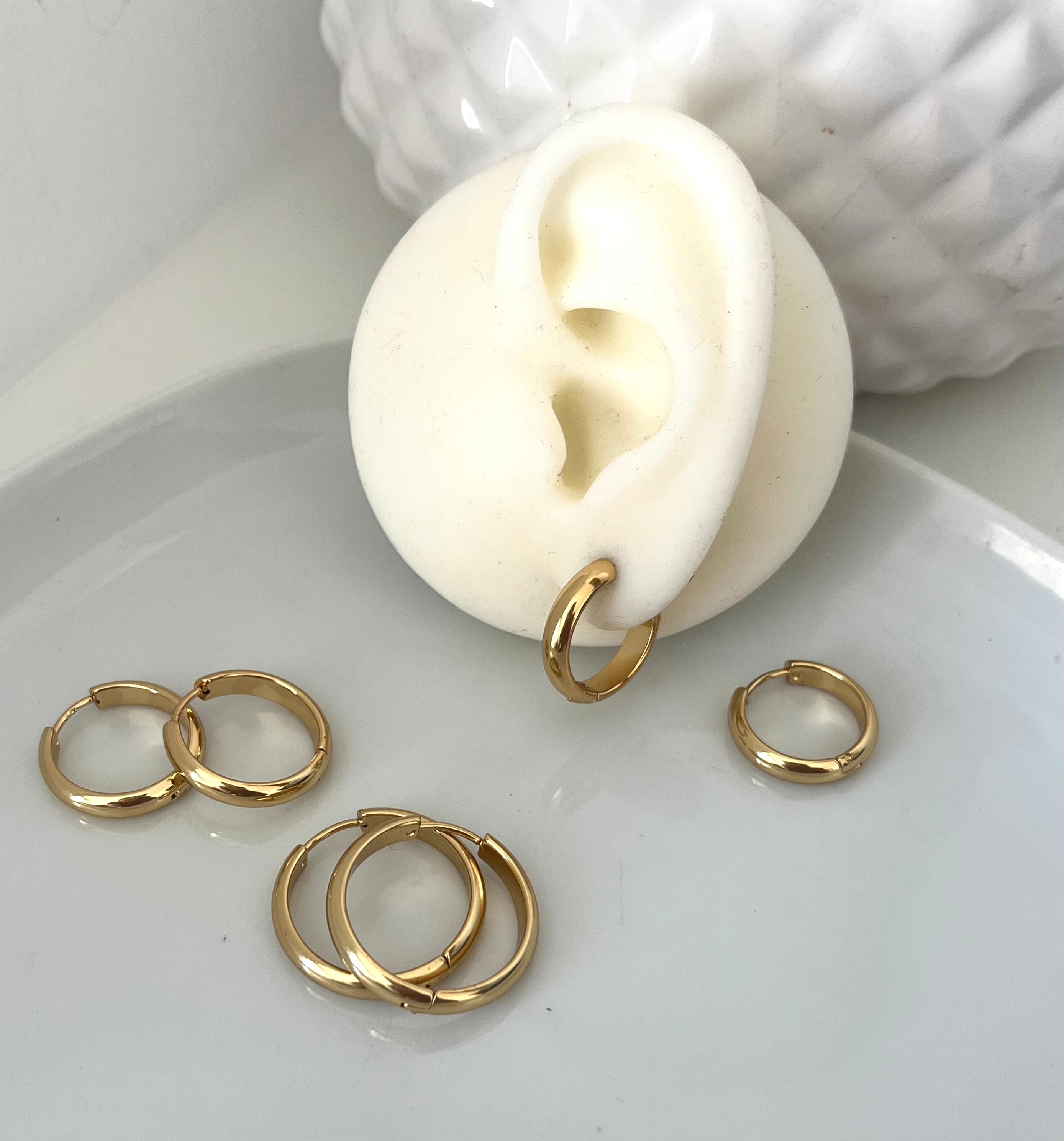 Lot de 3 paires d’anneaux