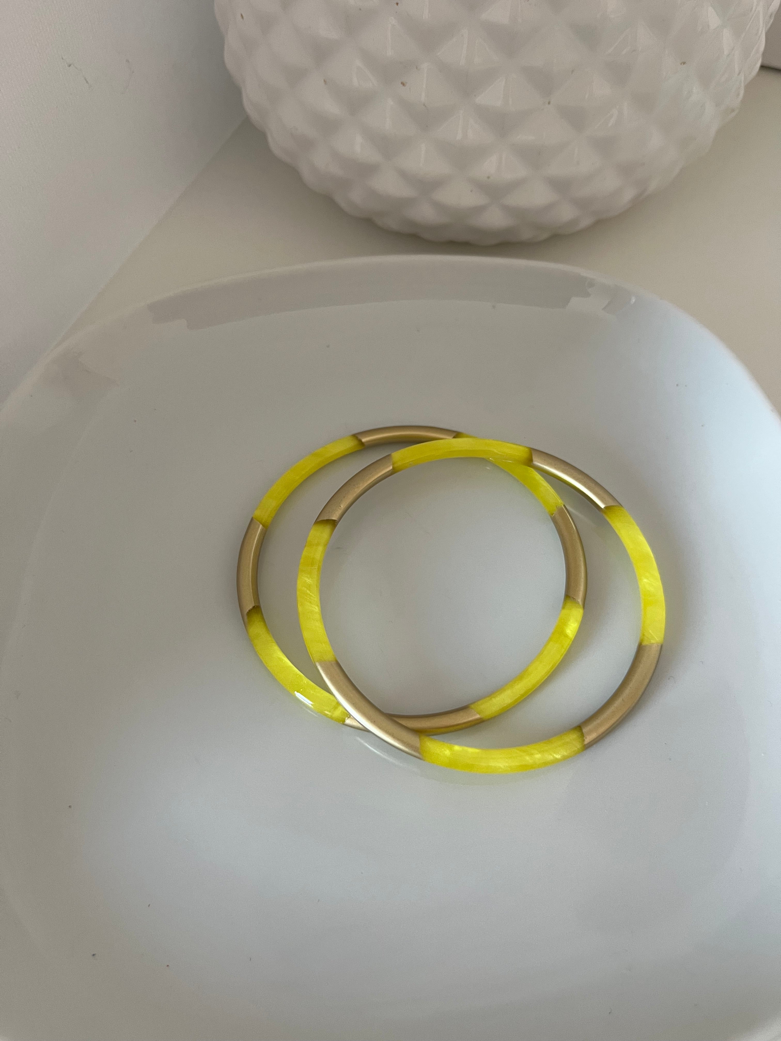 Jonc Alan Fin jaune gold